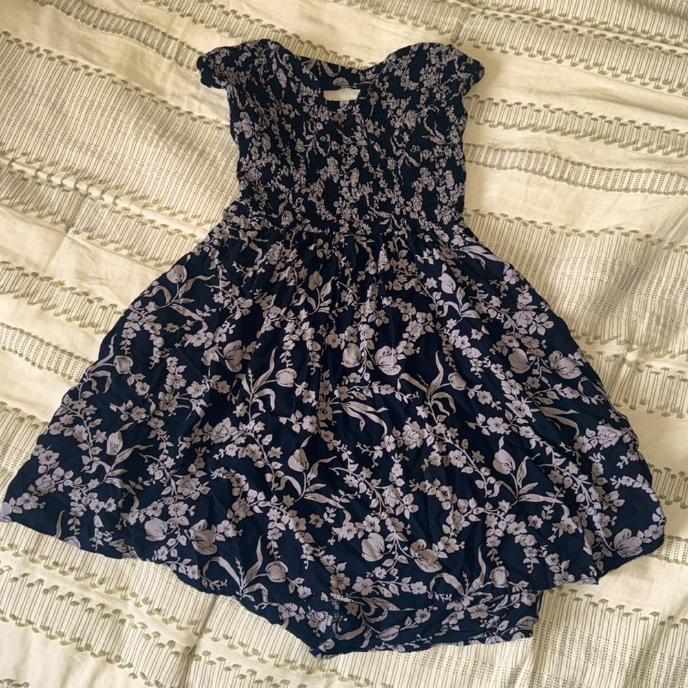 Strapless mini dress